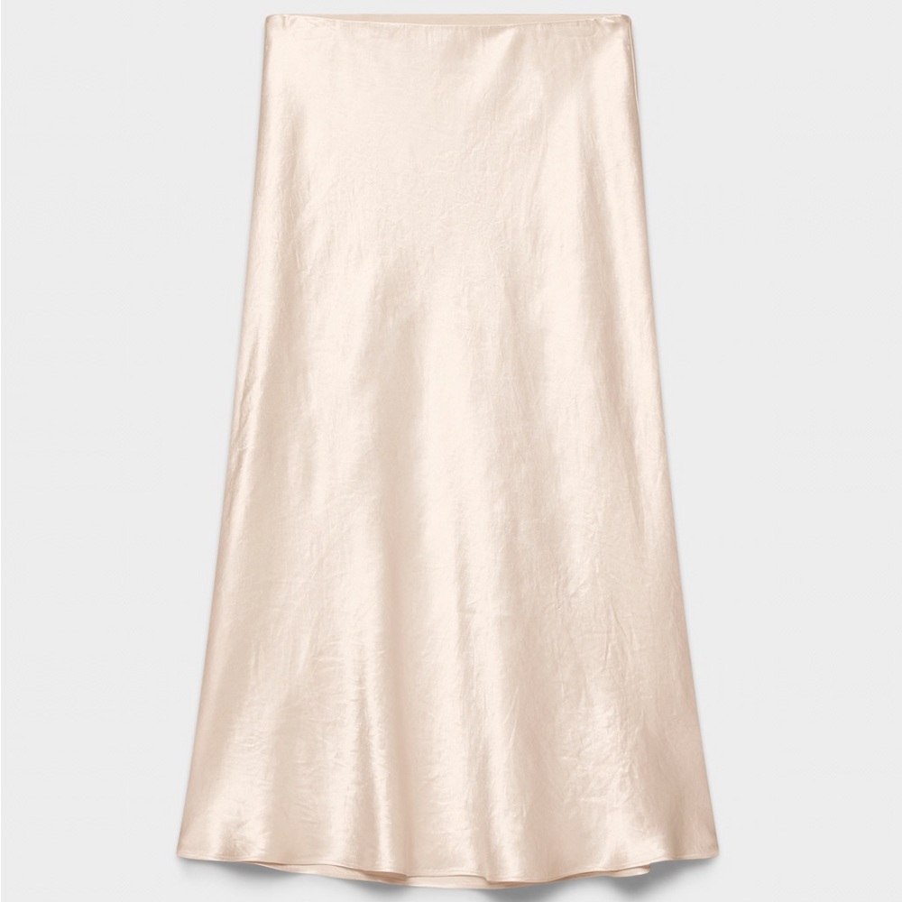 Babaton Satin Maxi Skirt - Cream